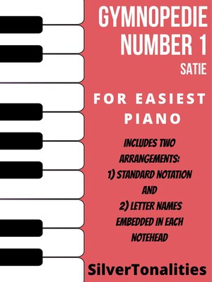 cover image of Gymnopedie Number 1 Easiest Piano Sheet Music Combo